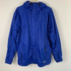 Gander Mountain medium men’s blue rain jacket